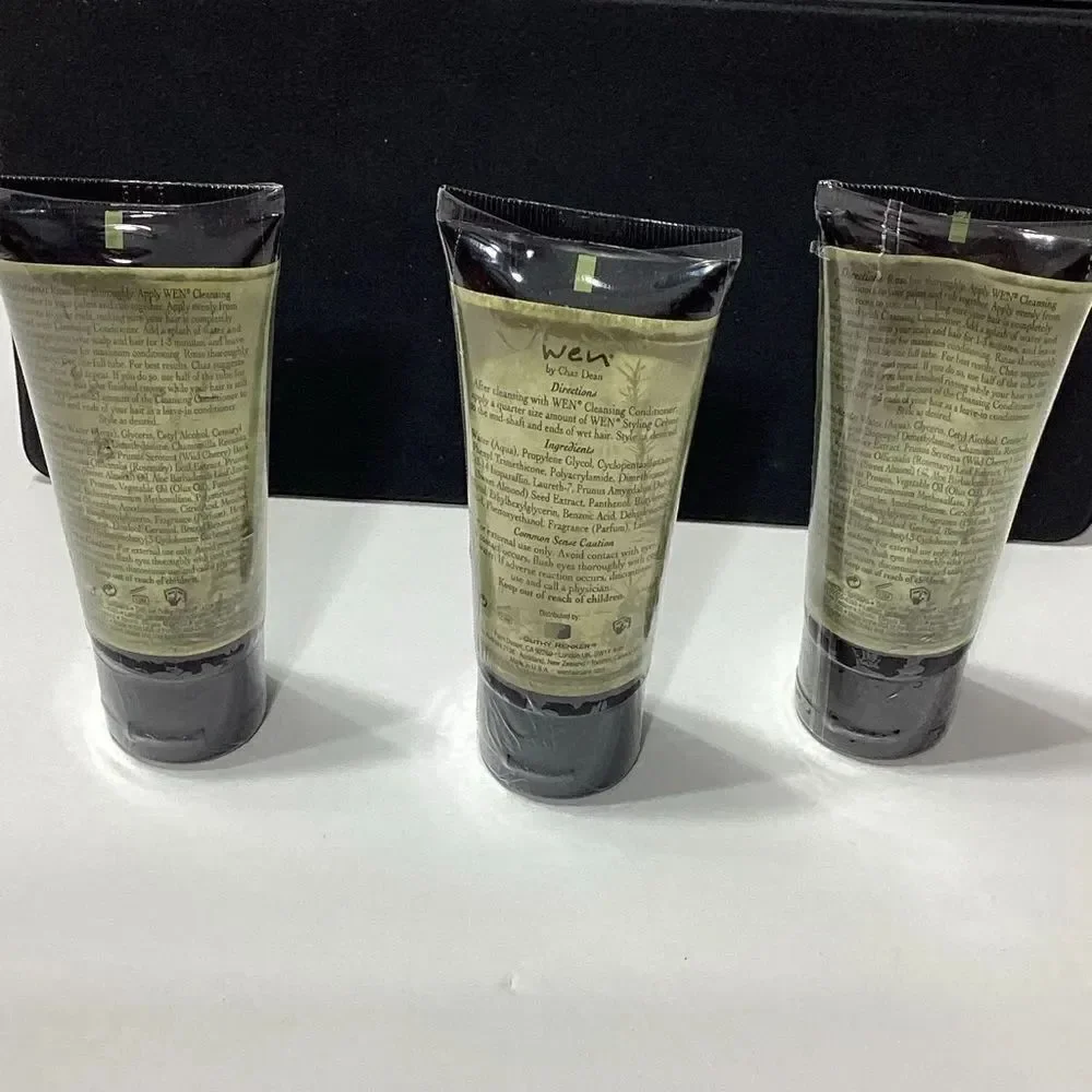 WEN By Chaz Dean Sweet Almond Mint Lot B Styling Creme Cleansing Conditioner New